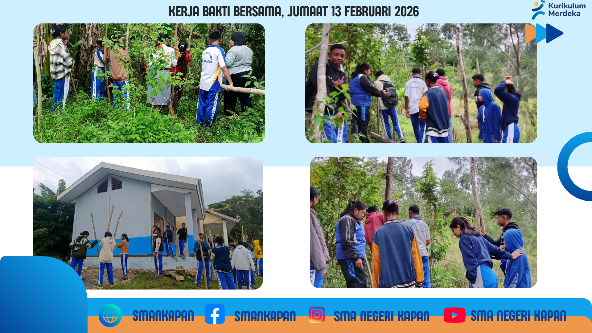 kerja bakti bersama, jumaat 13 februari 2026